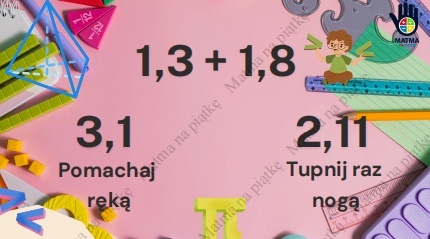 Materiał interaktywny - Dodawanie ułamków dziesiętnych
