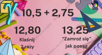 Materiał interaktywny - Dodawanie ułamków dziesiętnych