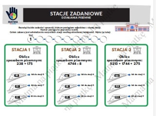 Stacje zadaniowe - Działania pisemne