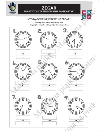 Zegar - Która godzina?