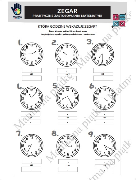 Zegar - Która godzina?